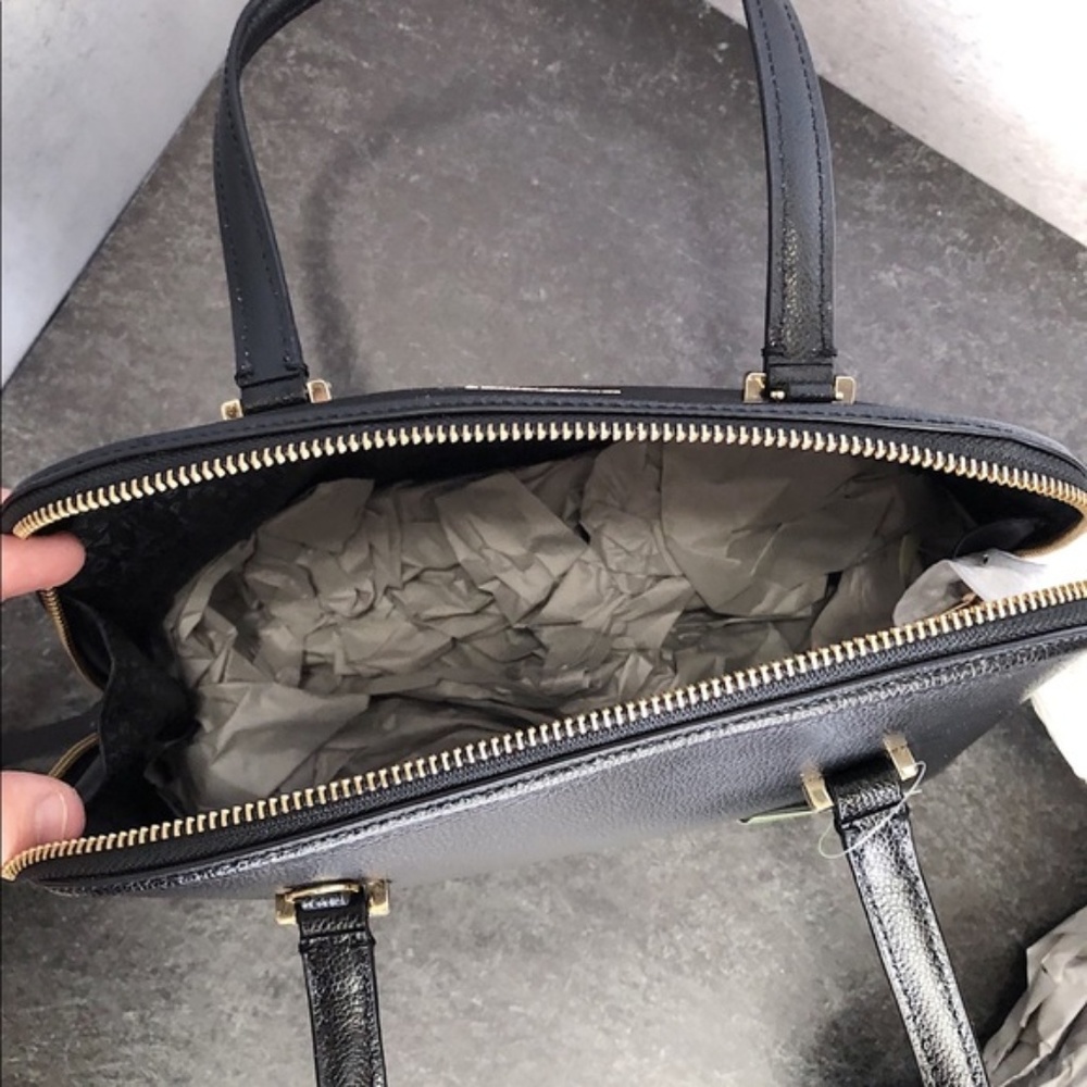 KATE SPADE NWT Patterson Drive Dome Satchel Small Shawn Wallet Black - Picture 4 of 7